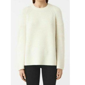 ALLSAINTS Jago wool blend rib knit sweater